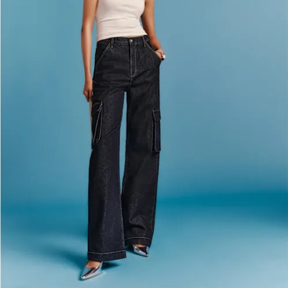 Reformation Wilder Cargo Wide Leg Jeans